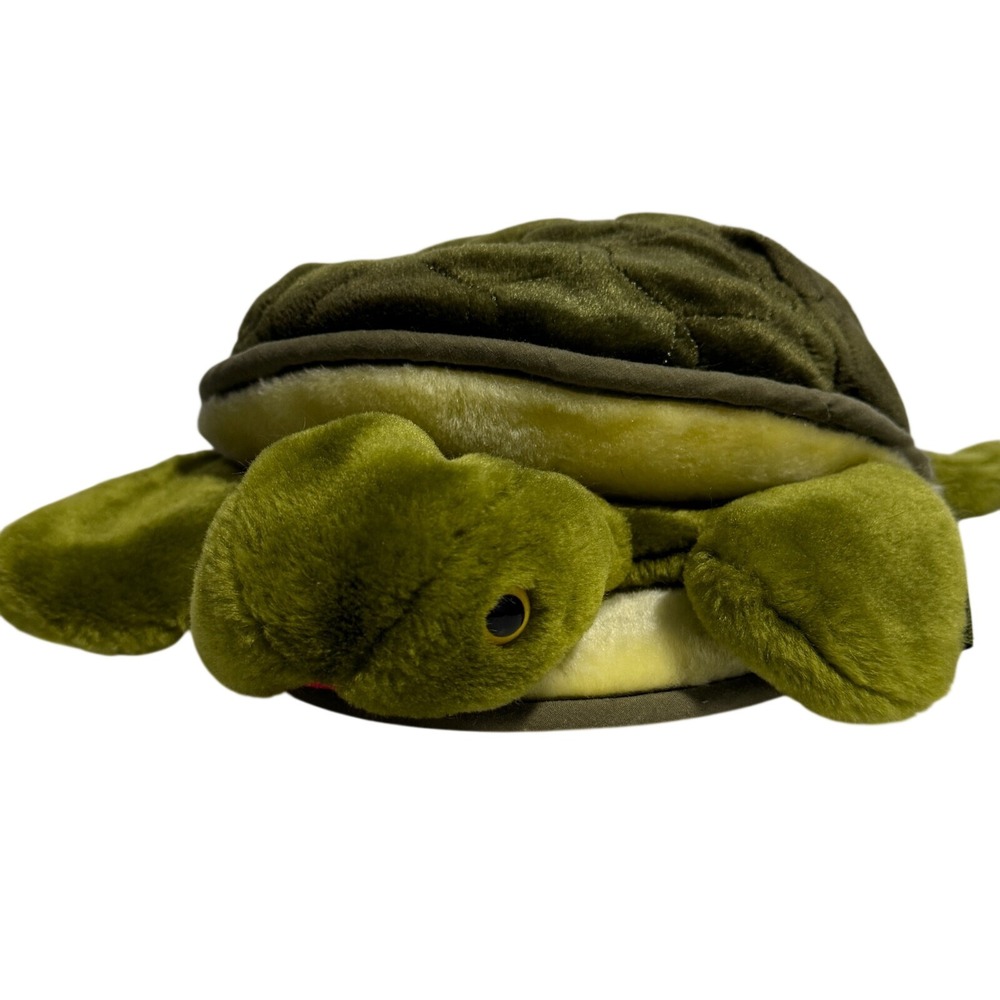 Folkmanis‎ Turtle Tortoise Hand Puppet Full Body Green Soft Toy Plush 11"